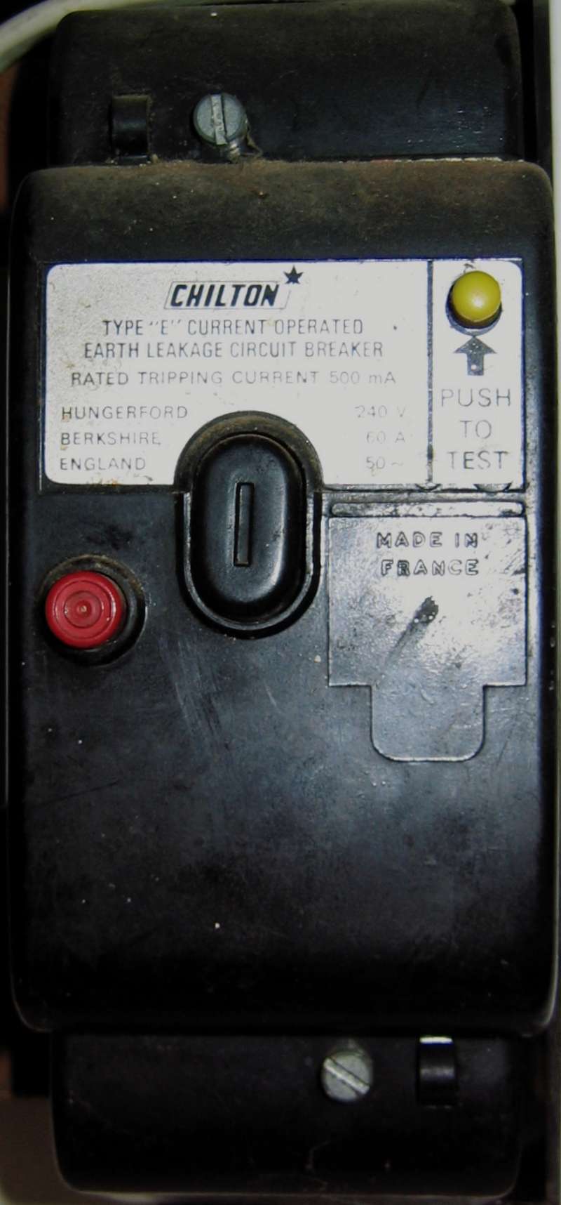 Closeup of an ELCB