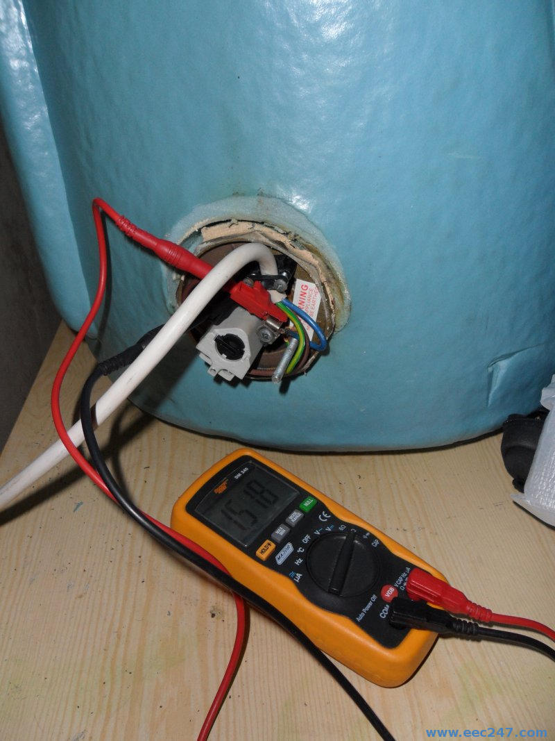 Immersion heater testing