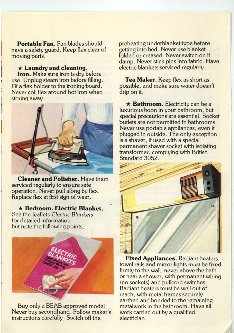Southern Electricity 1978 Safety in the home page 7