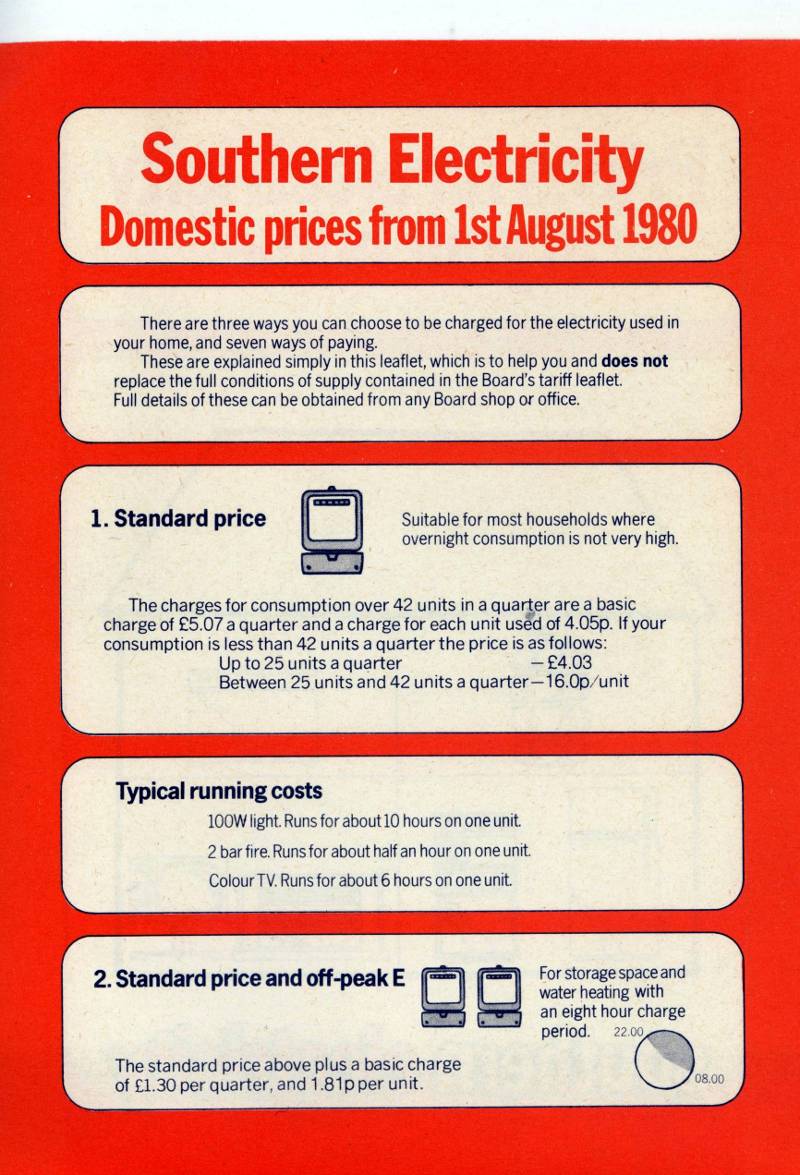 Southern Electricity leaflet from 1980 - page 2