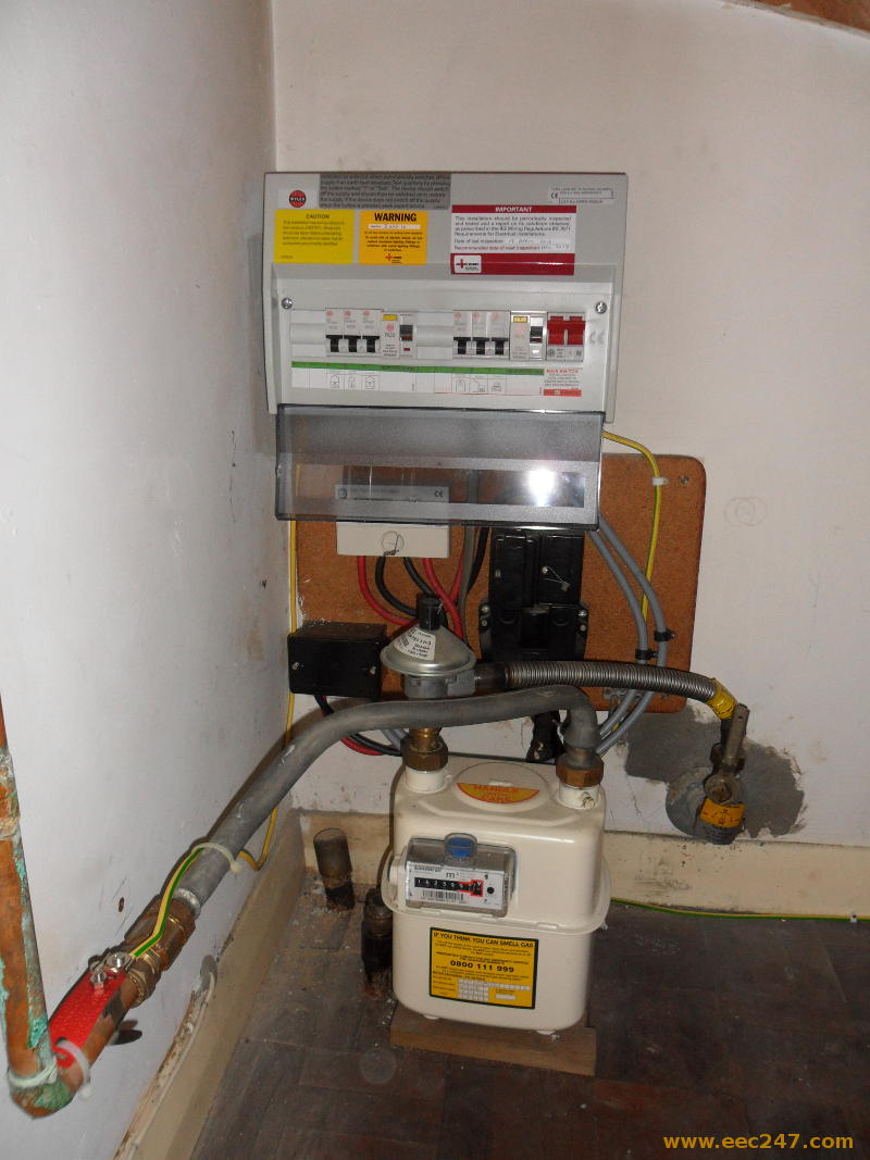 Upgrade a fusebox located under the stairs to a modern consumer unit