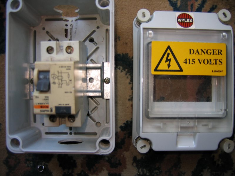 2nd hand RCD in a 2nd hand enclosure