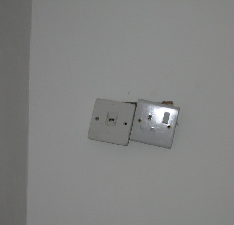 Sockets too close together, and foul on each other when tried to screw to the wall