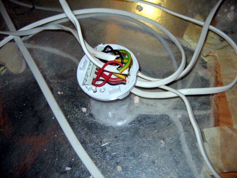 This ceiling rose (without cover) was found under the insulation in a loft being used as a junction box