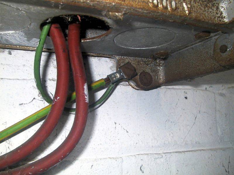 This switch enclosure was found with no grommets protecting the cables