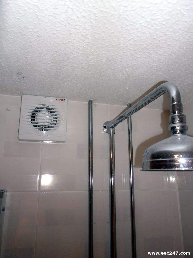 12 Volt bathroom extractor fan