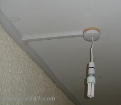 Surface Fixed pendant with cable in trunking